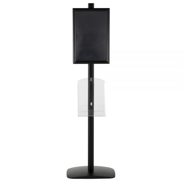 free-standing-stand-in-black-color-with-2-x-11X17-frame-in-portrait-and-landscape-and-2-x-8.5x11-clear-shelf-in-acrylic-double-sided-11
