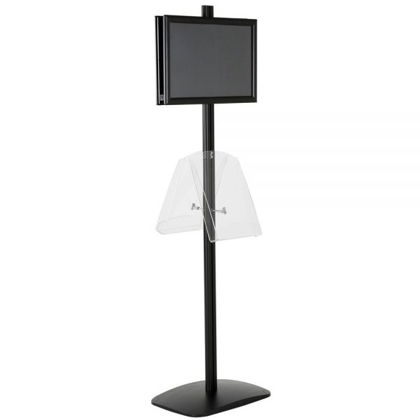 free-standing-stand-in-black-color-with-2-x-11X17-frame-in-portrait-and-landscape-and-2-x-8.5x11-clear-shelf-in-acrylic-double-sided-7