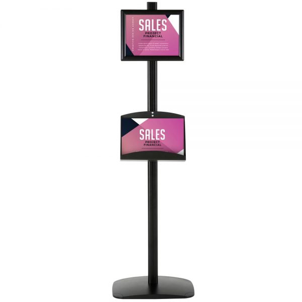 With 2 x (8.5x11) Frame In Portrait And Landscape And (2) 2 x (5.5x8.5) Steel Shelf