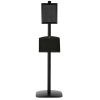 free-standing-stand-in-black-color-with-2-x-8.5x11-frame-in-portrait-and-landscape-and-2-2-x-5.5x8.5-steel-shelf-double-sided-5
