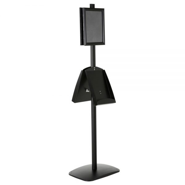 free-standing-stand-in-black-color-with-2-x-8.5x11-frame-in-portrait-and-landscape-and-2-x-8.5x11-steel-shelf-double-sided-6