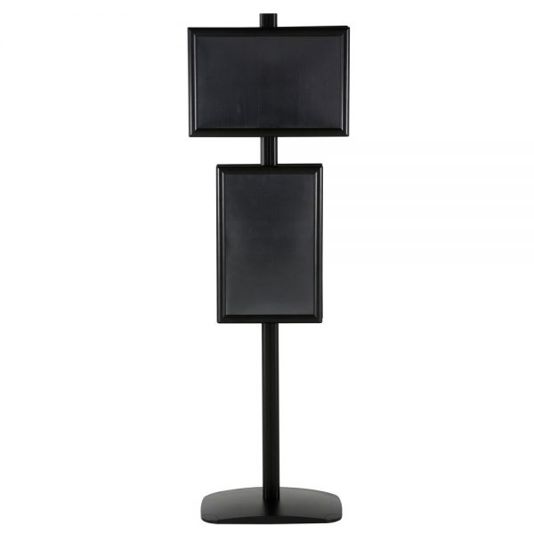 free-standing-stand-in-black-color-with-4-x-11x17-frame-in-portrait-and-landscape-position-double-sided-11Free Standing Stand In Silver Color