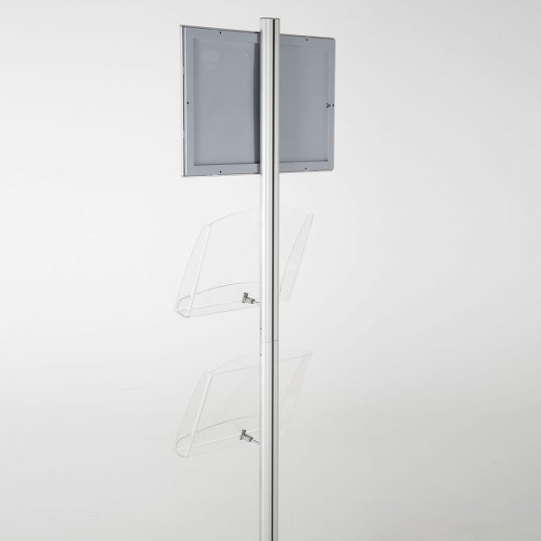 free-standing-stand-in-silver-color-with-1-x-11X17-frame-in-portrait-and-landscape-and-2-x-8.5x11-clear-shelf-in-acrylic-single-sided-11