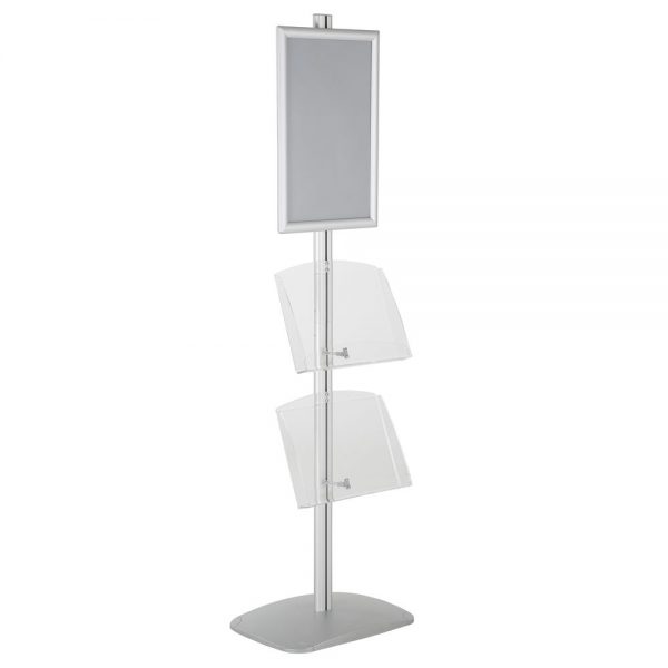 free-standing-stand-in-silver-color-with-1-x-11X17-frame-in-portrait-and-landscape-and-2-x-8.5x11-clear-shelf-in-acrylic-single-sided-13