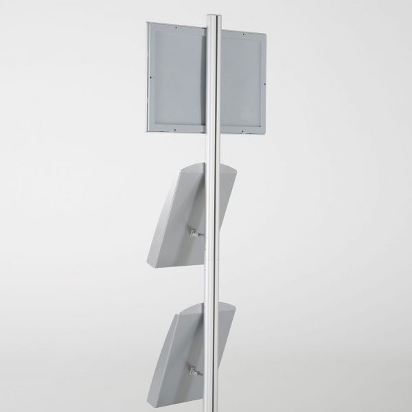 free-standing-stand-in-silver-color-with-1-x-11X17-frame-in-portrait-and-landscape-and-2-x-8.5x11-steel-shelf-single-sided-24
