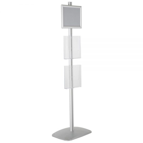 free-standing-stand-in-silver-color-with-1-x-11X17-frame-in-portrait-and-landscape-and-2-x-8.5x11-steel-shelf-single-sided-7