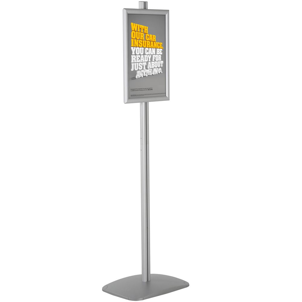 11×17 Floor Poster Stand Portrait and Landscape Silver – Displays Outlet  – Online Display Signs Retailer