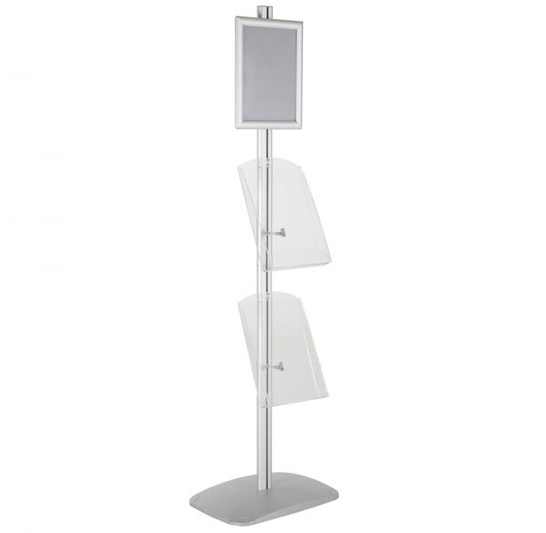 free-standing-stand-in-silver-color-with-1-x-8.5X11-frame-in-portrait-and-landscape-and-2-x-8.5x11-clear-shelf-in-acrylic-single-sided-10