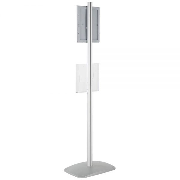 free-standing-stand-in-silver-color-with-1-x-8.5x11-frame-in-portrait-and-landscape-and-1-x-8.5x11-clear-pocket-shelf-single-sided-17