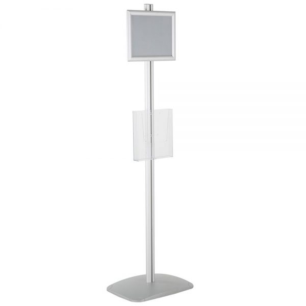 free-standing-stand-in-silver-color-with-1-x-8.5x11-frame-in-portrait-and-landscape-and-1-x-8.5x11-clear-pocket-shelf-single-sided-5