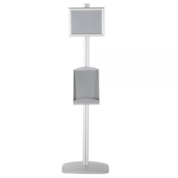 free-standing-stand-in-silver-color-with-1-x-8.5x11-frame-in-portrait-and-landscape-and-1-x-8.5x11-steel-shelf-single-sided-5