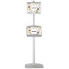 free-standing-stand-in-silver-color-with-1-x-8.5x11-frame-in-portrait-and-landscape-and-2-x-5.5x8.5-steel-shelf-single-sided-4