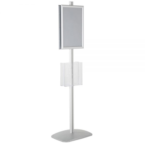 free-standing-stand-in-silver-color-with-2-x-11X17-frame-in-portrait-and-landscape-and-2-x-8.5x11-clear-pocket-shelf-double-sided-13