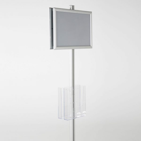 free-standing-stand-in-silver-color-with-2-x-11X17-frame-in-portrait-and-landscape-and-2-x-8.5x11-clear-pocket-shelf-double-sided-7