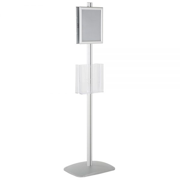 free-standing-stand-in-silver-color-with-2-x-8.5x11-frame-in-portrait-and-landscape-and-2-x-8.5x11-clear-pocket-shelf-double-sided-5