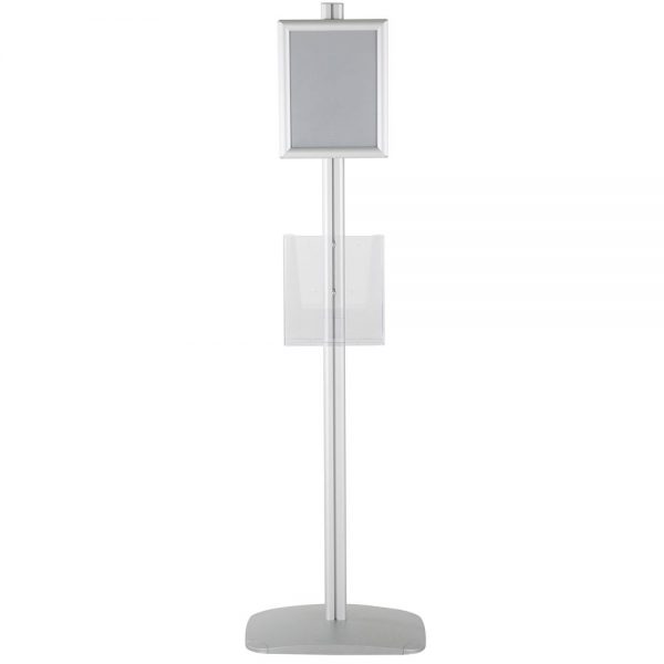 free-standing-stand-in-silver-color-with-2-x-8.5x11-frame-in-portrait-and-landscape-and-2-x-8.5x11-clear-pocket-shelf-double-sided-6