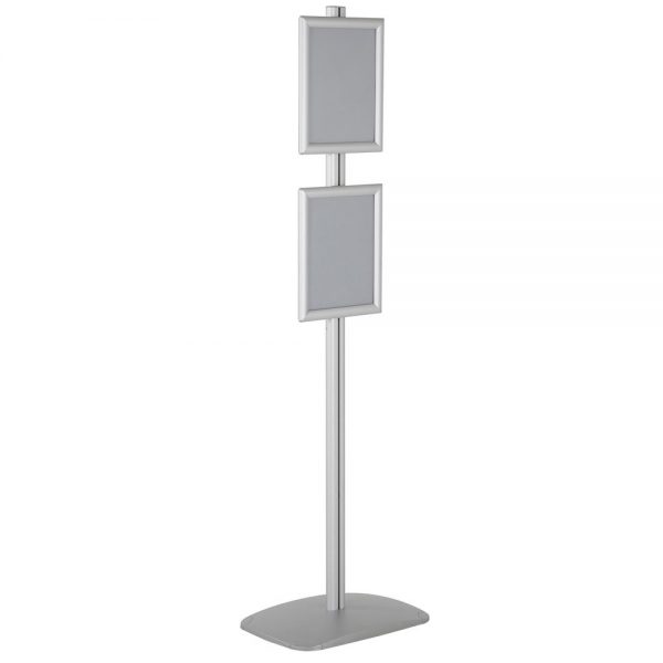 free-standing-stand-in-silver-color-with-2-x-8.5x11-frame-in-portrait-and-landscape-position-single-sided-8