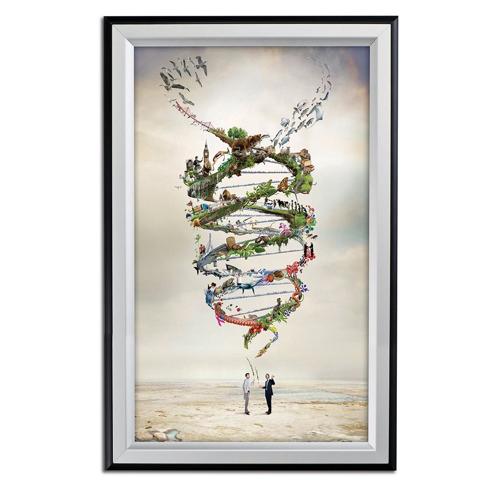 24×36 Double Color Snap Poster Frame 1.58 inch BlackSilver Profile