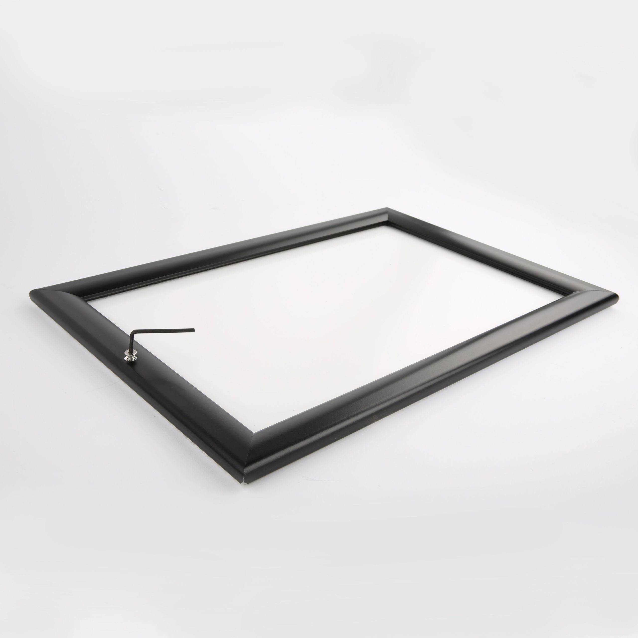 Lockable Weatherproof Frame 22X28 Size,1.38" Aluminium Black Mitred Corner 