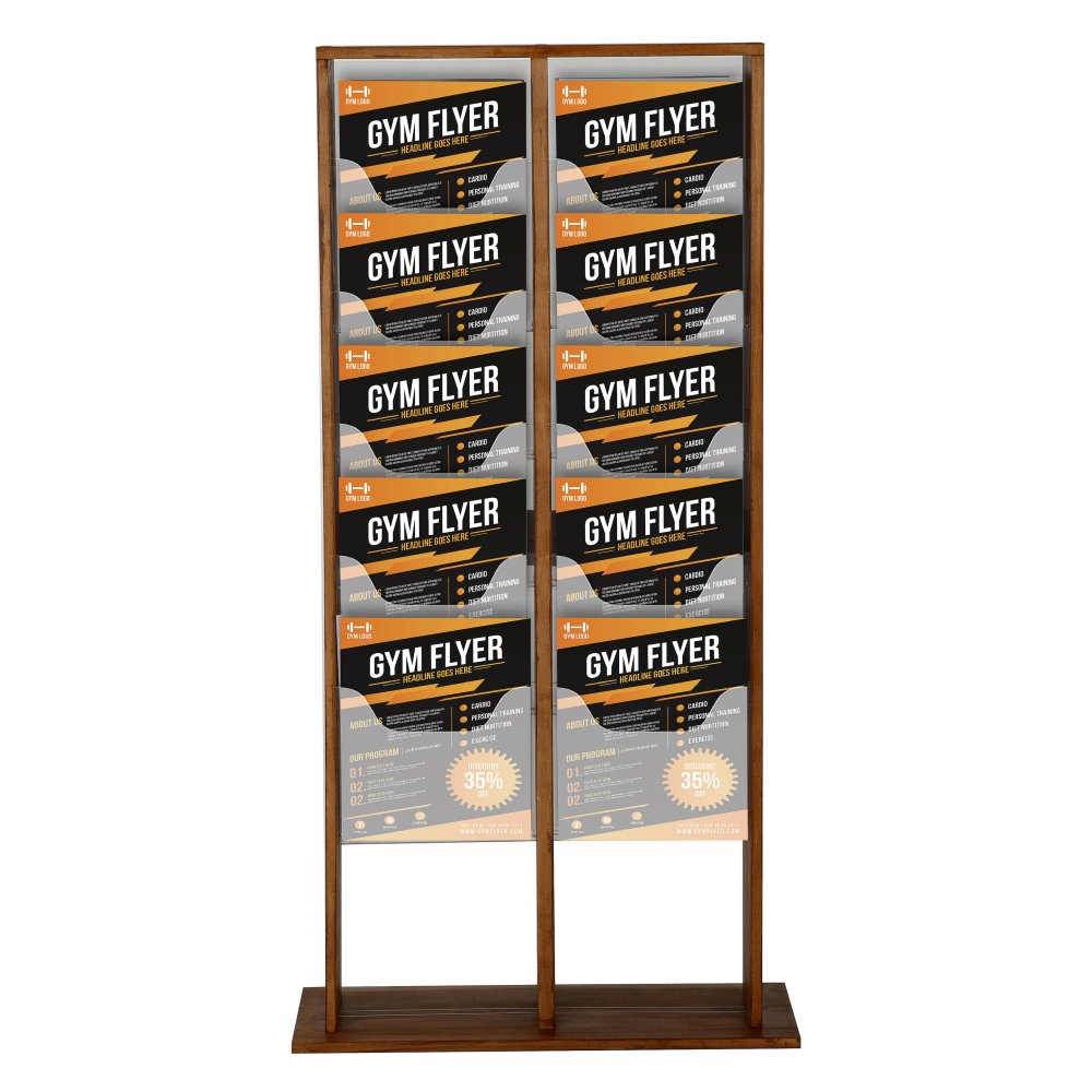 BROCHURE LITERATURE DISPLAY STAND MAGAZINE RACK FOR RECEPTION TROLLEY LEAFLET 