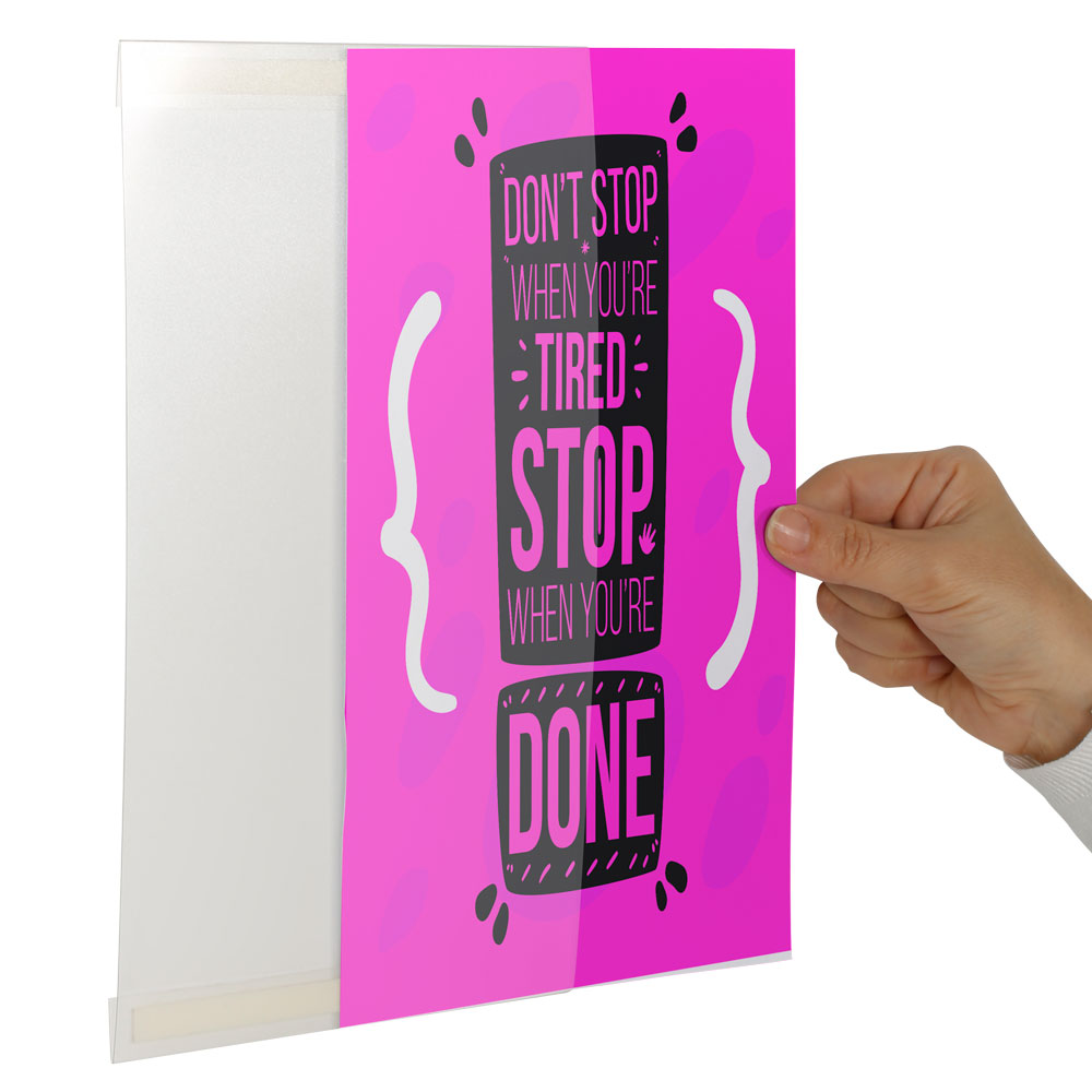 Clear Sign Holder 8.5″x11″ Portrait packed by 24pcs Displays Outlet