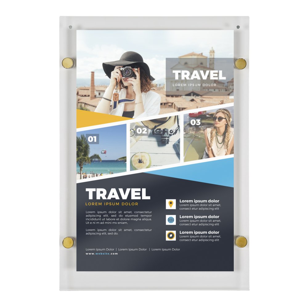 Light Up Led Best Buy Smart Display Advertising Wall Display Silver Illuminated Display 22x28 