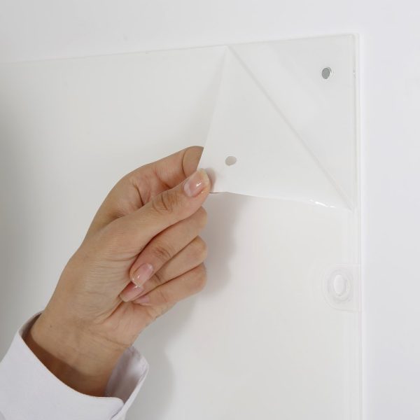 8.5×11 Wall Mount Clear Acrylic Sign Holder & Frame Chrome Silver