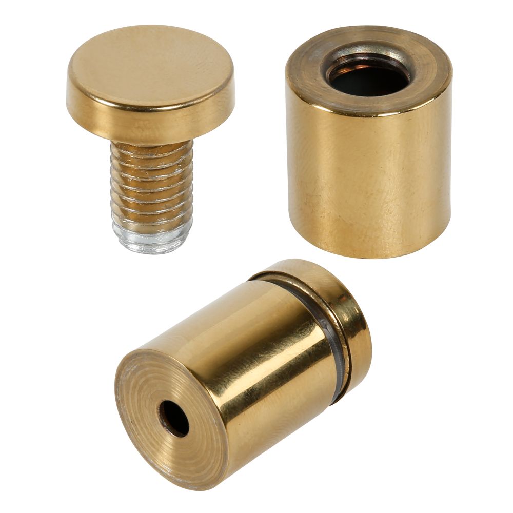 Gold Chrome Screws for Wall Mount Clear Acrylic Sign Holder & Frame 4