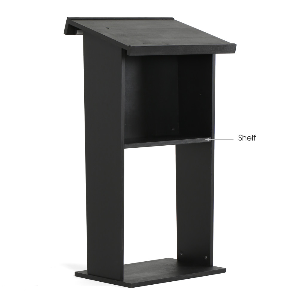 Plywood Stand Up Podium 45″Height (Black) – Displays Outlet – Online  Display Signs Retailer