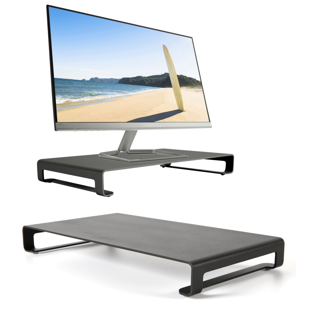 Universal Monitor Stand 8.5″x15.5″ (Black) (2 Pack) Displays Outlet