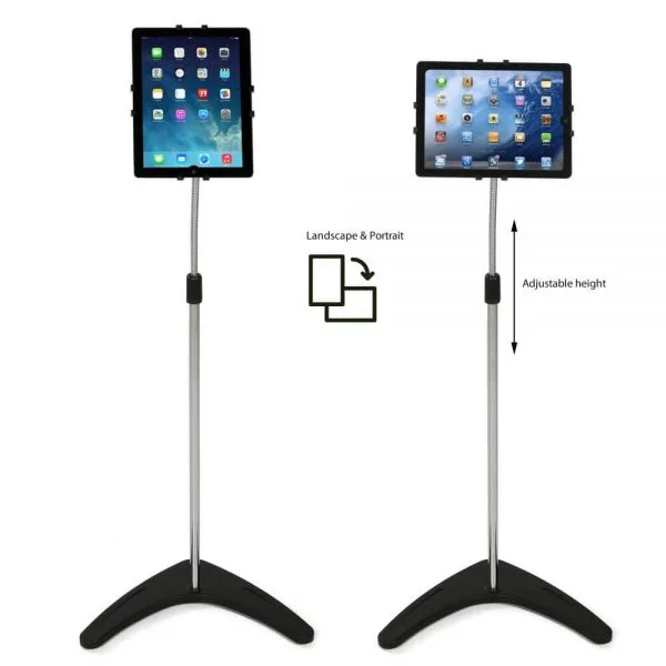 Floor-Standing-iPad-Tablet-Kindle -Silver (2)