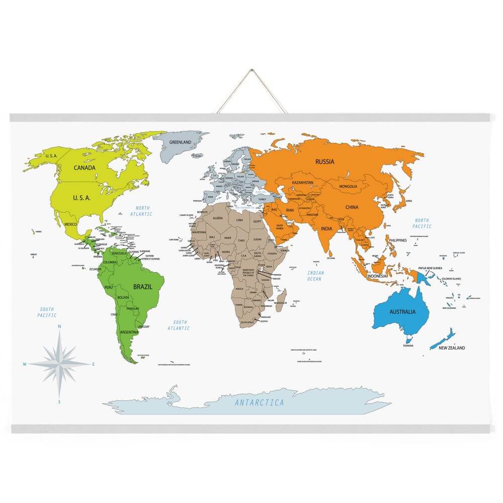 Wood Magnetic Poster Holder 30 White Hanger Frame For World Map Picture Photo Painting Displays Outlet Online Display Signs Retailer