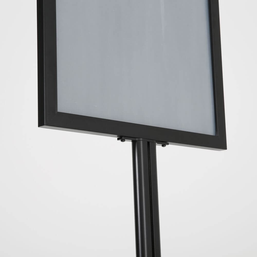 Pedestal Sign Holder Stand Black 22×28 Inch Double Sided Slide-In Aluminum  Poster Frame Floor Standing – Displays Outlet – Online Display Signs  Retailer