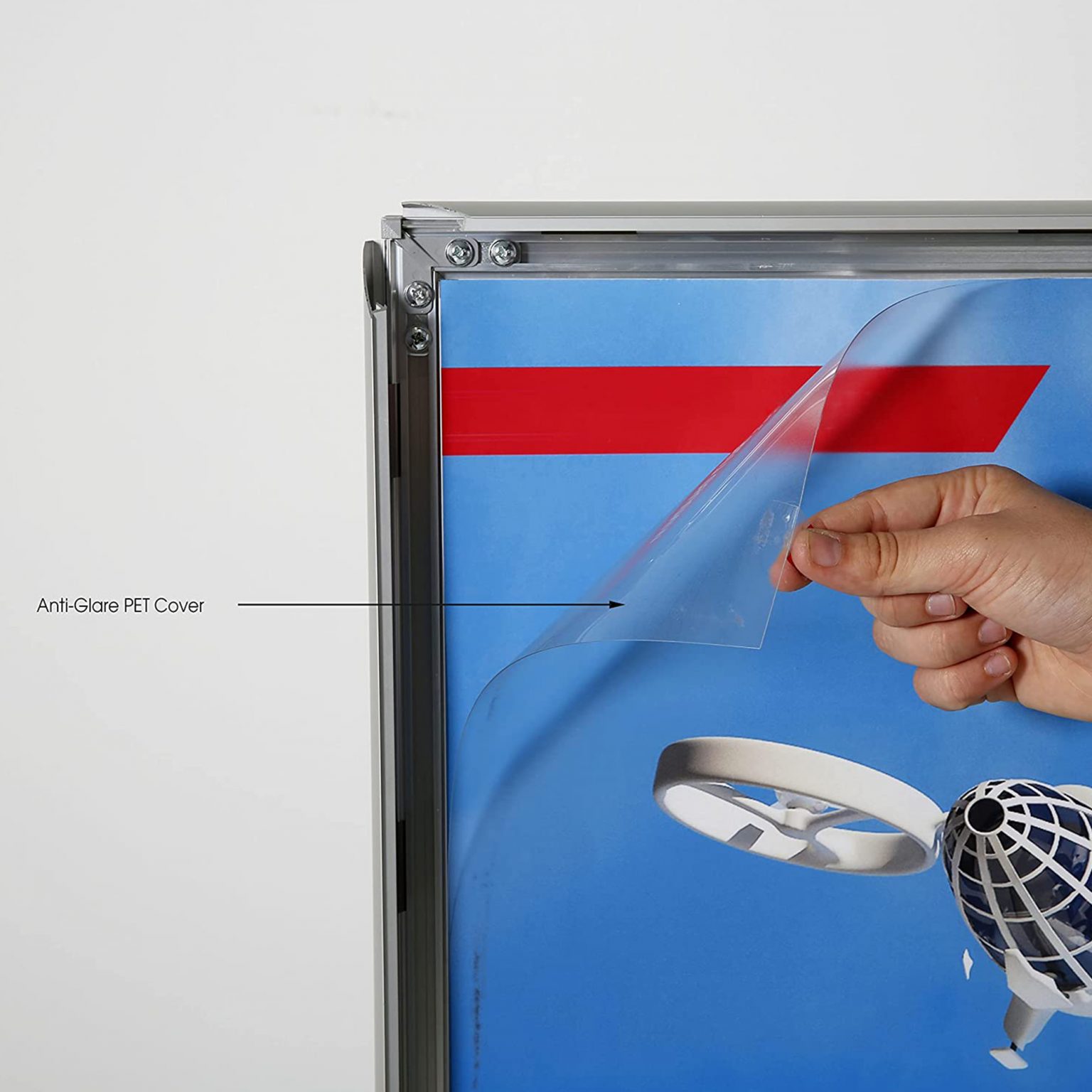 Anti Glare Plastic PET Cover Sheet UV Resistant Replacement for 24×36