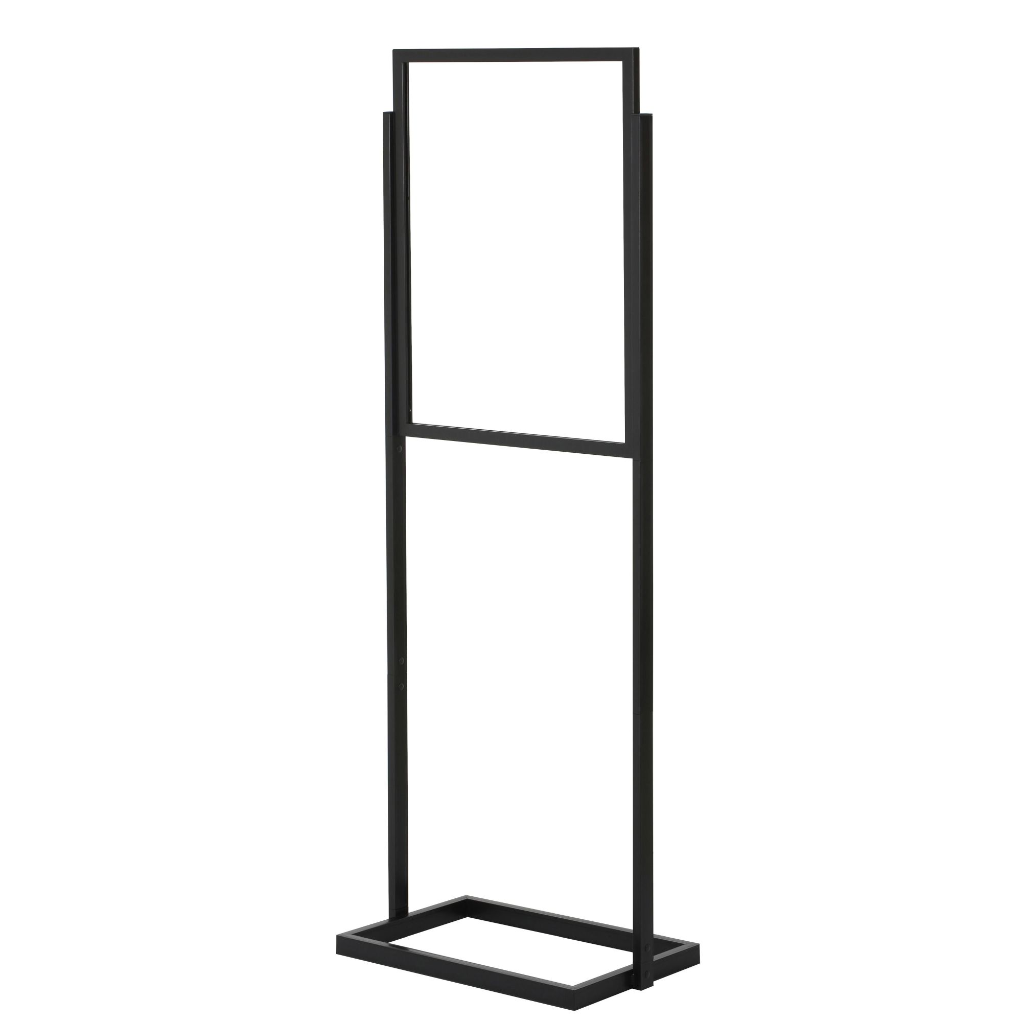 Metal Eco Info Board Black 24×36″ Slide-In Pedestal Poster Sign Holder 1  Tier Double Sided Floor Standing – Displays Outlet – Online Display Signs  Retailer