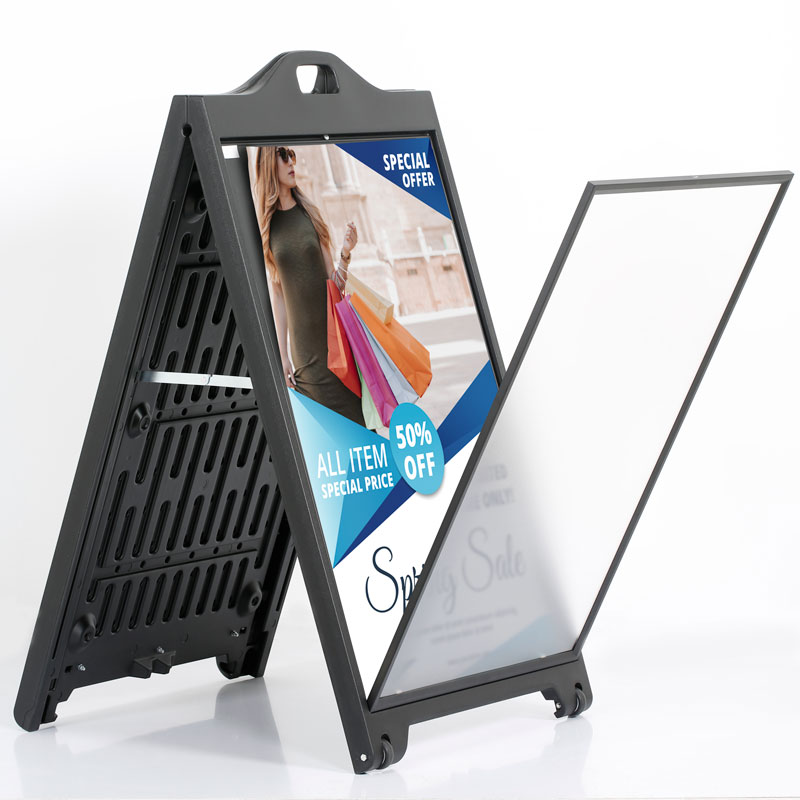 thumbnail image 2 of Cargo Parts Folding Magnetic Warning Board – Format A (Waste 30x40) – Universal Truck Sign 2 of 2