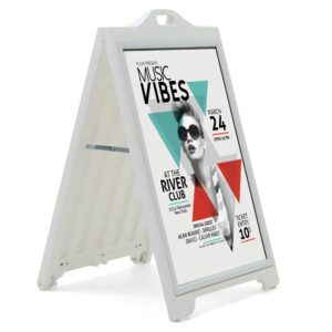 24"x36" Water Resistant Street SignPro Sidewalk Sign - White