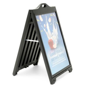 24"x36" Water Resistant Street SignPro Sidewalk Sign - Black