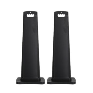 City Sign 8x36 Vertical Traffic Sign Kit - Weather-Resistant & Portable Base - (2 Pack)